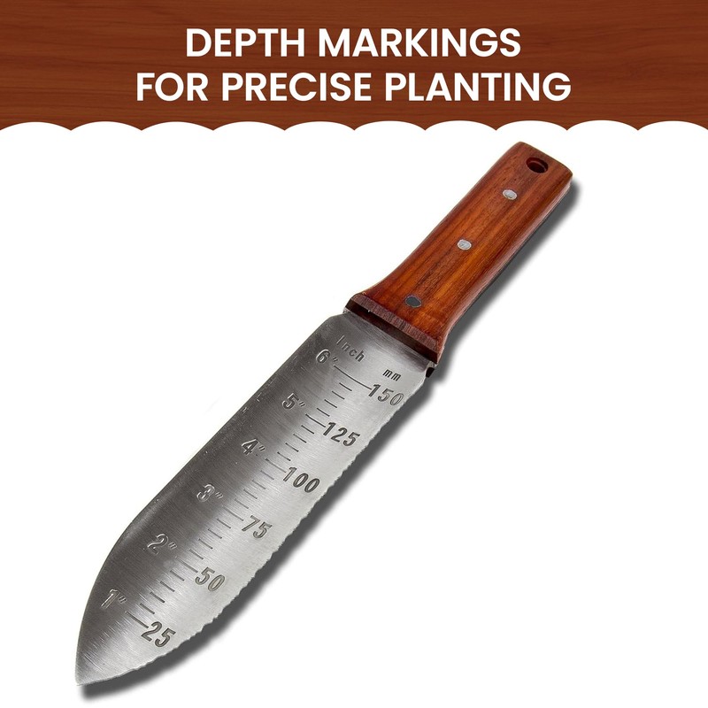 Garden Guru Hori Hori Gardening Knife for Weeding, Digging, Pruning,