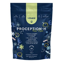 Vitatú Proception Suplemento Hombre Zinc Folato Carnitina Vitamina Q10 Cúrcuma Jengibre Cápsulas Vitaminas Minerales Antioxidantes Diseñado Hombrer