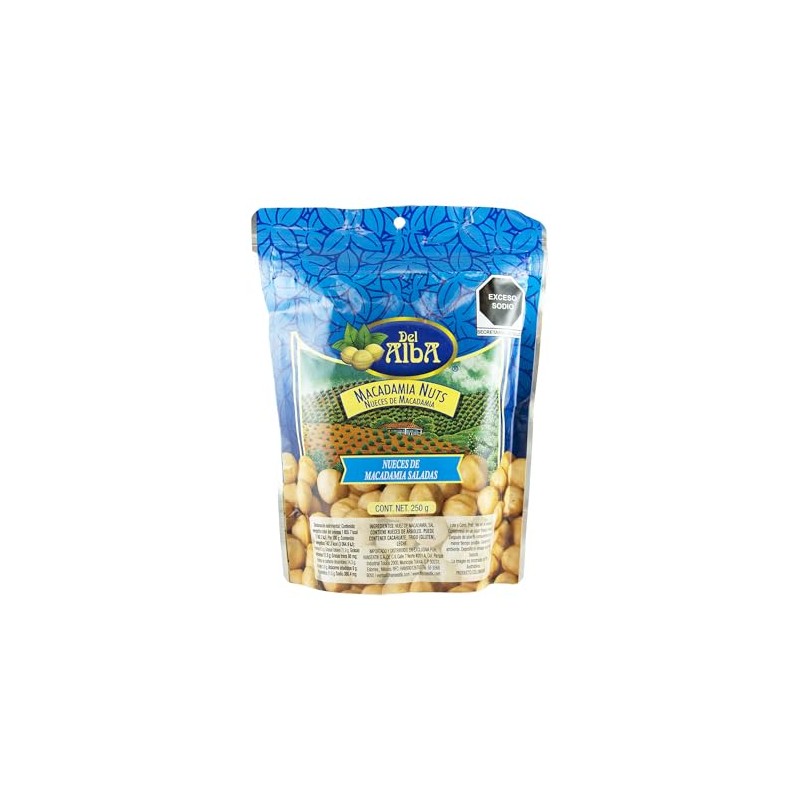 Del Alba - Macadamia Salada 250 g