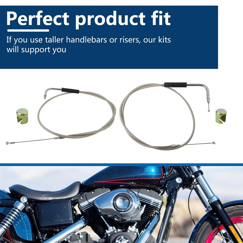 Xspeedonline 56884-07 42" Throttle Cable and 56885-07 42.5" Idle Cable