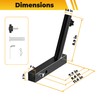 GOORIDA Hitch Flag Pole Holder for Truck, Fits Standard 2"