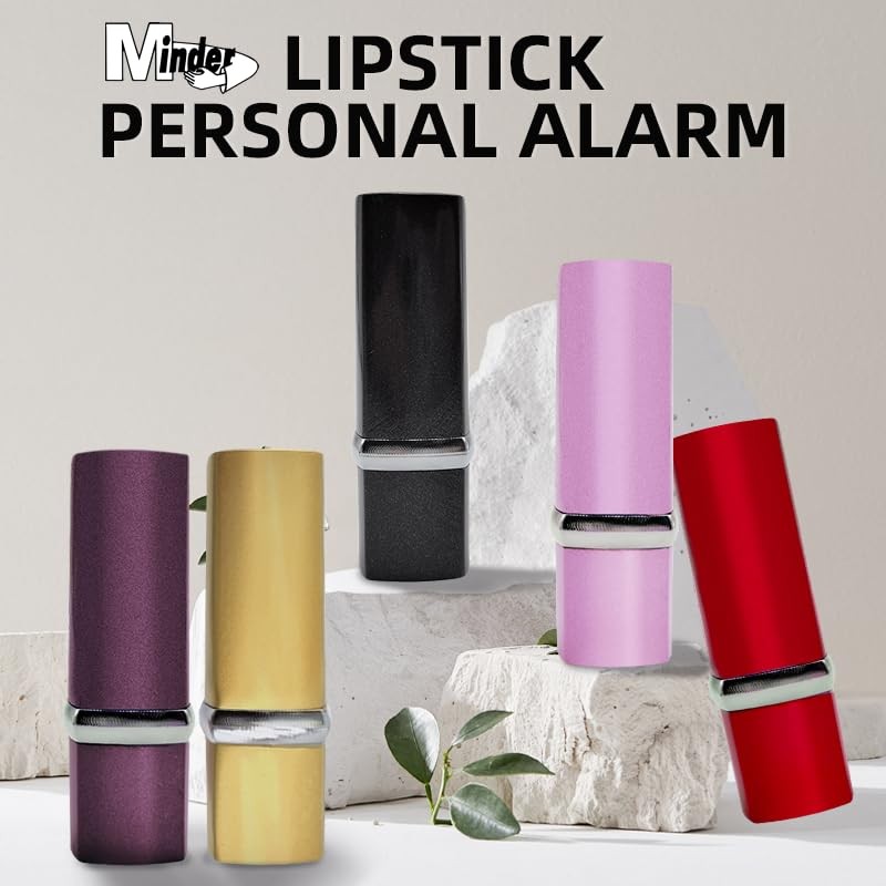 Minder Lipstick Personal Alarm - Covert Attack Rape Alarm -