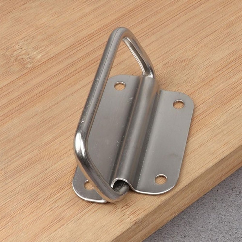 2 Pcs Chest Box Handles Drop Ring Pull Handle Stainless