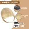 Flufymooz Clip in Bangs 100% Human Hair, Bangs Hair Clip