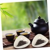 GRIRIW 2pcs Ceramic Tea Scoop Set Ergonomic Tea Shovel Coffee