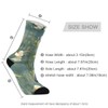 senya Women's Crew Socks Heron Bird Swamp Flower Soft Funny