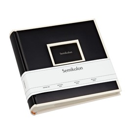 Semikolon 351136 200 Pockets Album - 23 x 22.3 cm - 100 Pages Cream for 200 x 10 x 15 Photos - Black