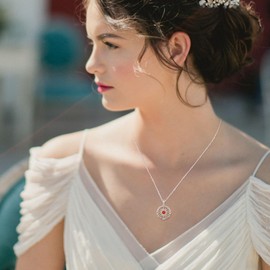 Zhi Kexin Compass Necklace 925 Sterling Silver Opal Necklace I'd be Lost without You Birthstone Pendant Compass Jewelry Birthday Fine Jewelry Gifts for Girlfriend Wife(July), Sterling Silver, Created Opal