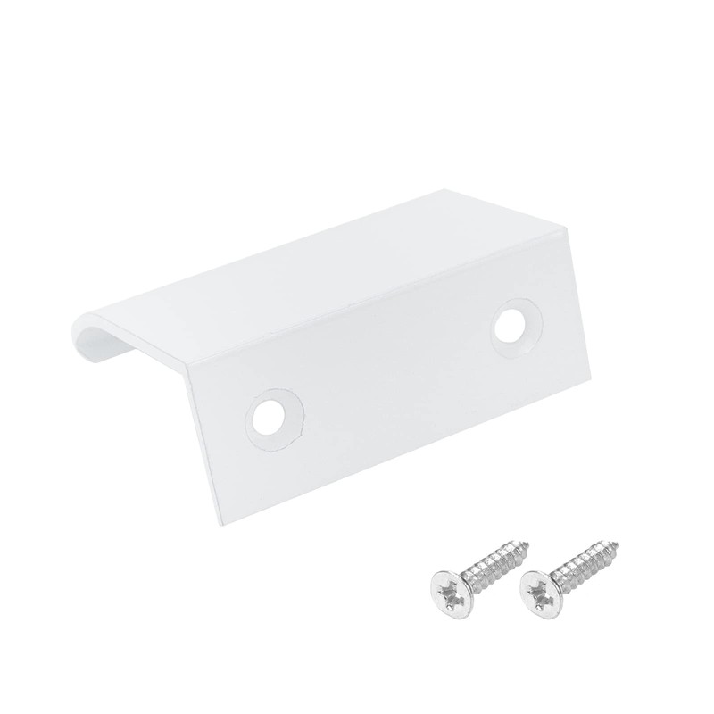 Tsnamay 2Pcs 1.97" White Arc Surface Pull,White Edge Pulls Furniture
