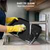 6 Pack Fast Food Serving Trays with Side Handles, 17"