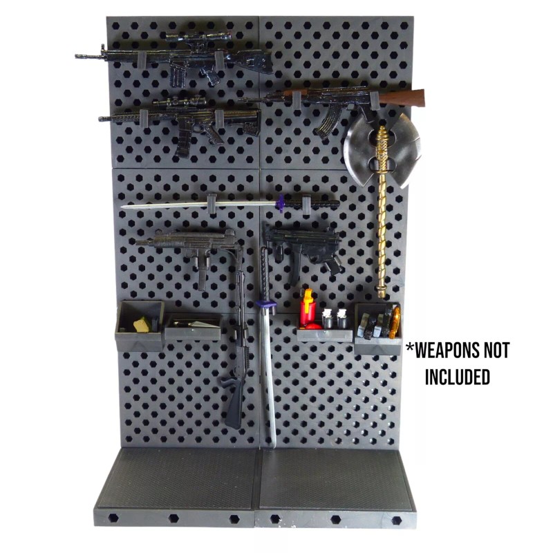 Super Action Stuff Ultimate Weapons Rack 1/12 Scale Modular Diorama