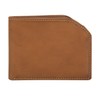 Tony Perotti Italian Leather Slim Front Pocket Bifold Edge Wallet,
