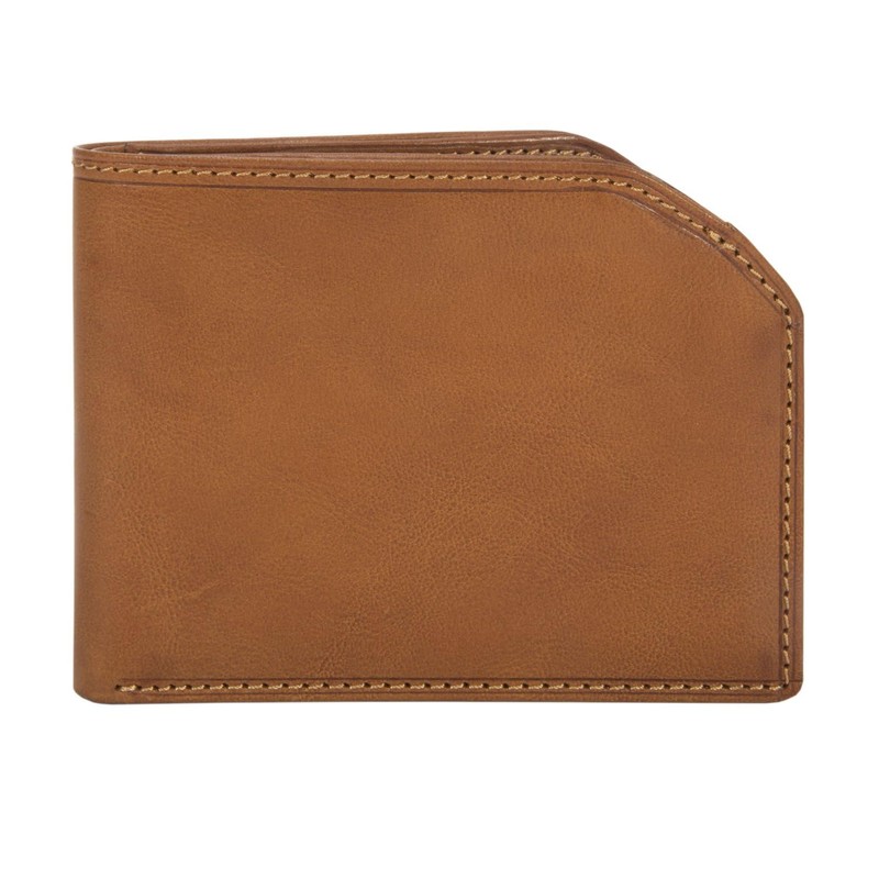 Tony Perotti Italian Leather Slim Front Pocket Bifold Edge Wallet,