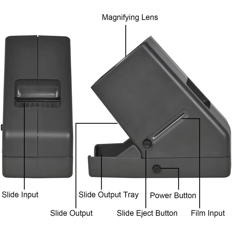 DIGITNOW 35mm Slide Viewer, 3X Magnification and Desk Top LED