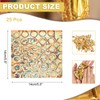 Sourcing Map 25 Pcs Gold Leaf Sheets 5.5" x 5.5"