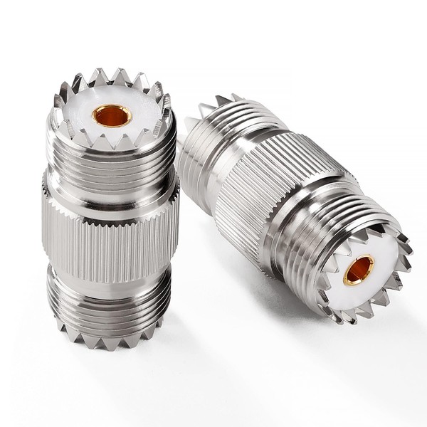 KUOQIY 2 PCS SO239 Connector, UHF Female to UHF Female