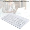 Mini Keyboard Bluetooth Portable 59 Keys Tablet Computer Supplies White