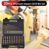 AIMLENTOOL 30 PCS Titanium Impact Drill Bit Set, Hex Shank