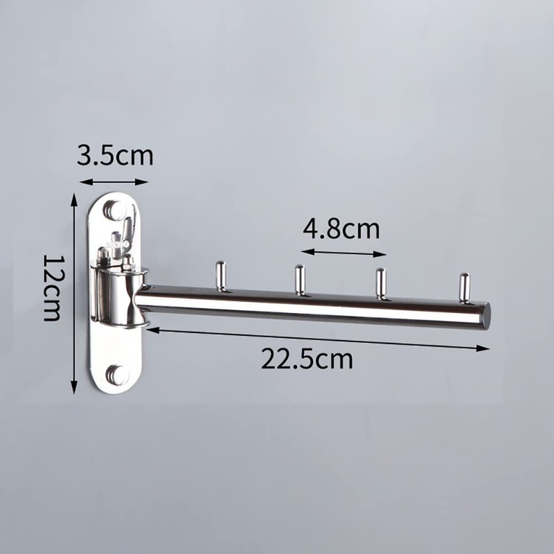 Hunphy Stainless Steel Wall Clothes Rack, Wall Hanger, Rack Wall