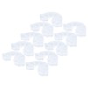 10Pcs Rainbow Shaped Transparent Storage Box Dust Proof Storage Box