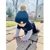 Funky Junque Exclusives Newborn Pom Pom Beanie Infant Knit Winter