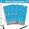 Inspireyee 4 Pieces Science Party Tablecloth Decorations Crazy Scientist Theme