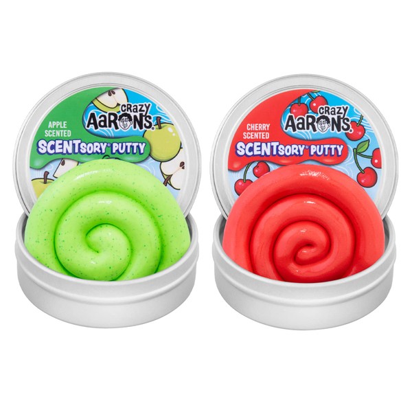 Crazy Aaron’s SCENTsory® Thinking Putty® Bundle - Crisp Apple and Very Cherry