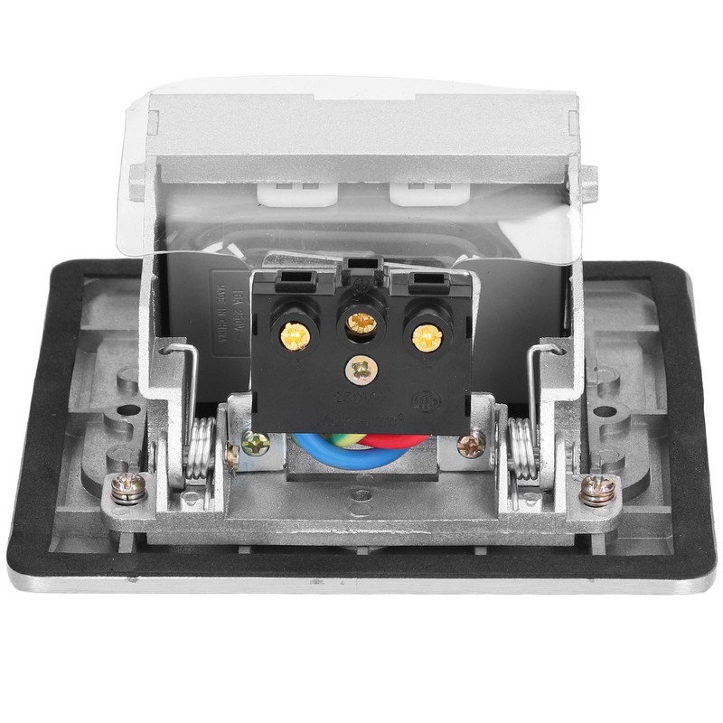 Concealed Recessed Socket Aluminum Alloy PC Desktop Outlet for Residences