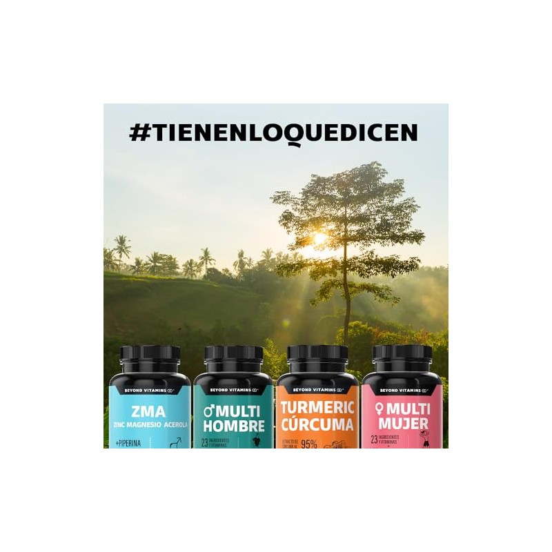Zinc Magnesio Acerola (ZMA) Con Piperina para mxima absorcin Sin