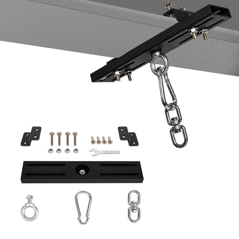 KSWLOR Heavy Duty Beam Clamp Hanger Mount, Punching Bag Hanger,