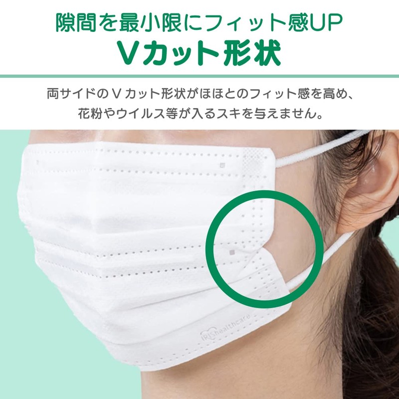 Iris Ohyama 20PK-AS30S Non-Woven Mask, Pack of 30, Safe and