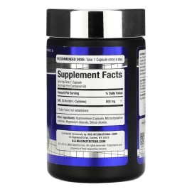 Allmax Nac (n-acetil-l-cisteina) 600 Mg 60 Capsulas Sabor Sin sabor