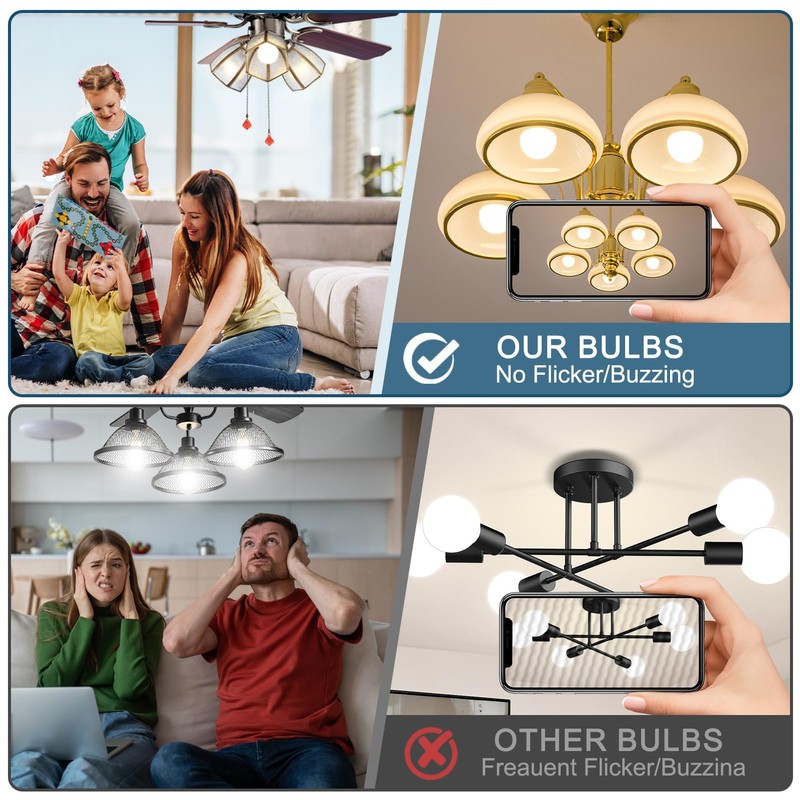 Kimmol E26 LED Bulb A15 Dimmable LED Light Bulbs, Refrigerator