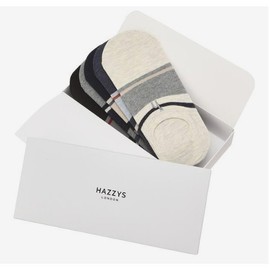 Hazzys (대구신세계)HAZZYS 네이비 라인배색 면혼방 덧신양말5종세트 HJSS5E200WT (Daegu Shinsegae) HAZZYS Navy Line Color-Blocked Cotton Blend Ankle Socks 5-Piece Set HJSS5E200WT