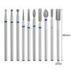 GeekerChip Pack of 10 Professional Diamond Bits for Nail Cutter,