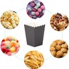 Ainmto 24PCS Navy Blue Popcorn Boxes Mini Paper Popcorn Containers