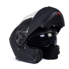 Milwaukee Helmets Advanced Full-Face Motorcycle Modular Helmets for Biker w/ Drop Down Visor - Medium