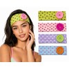 4 Pcs Polka Dot Wide Headbands with Button for Women