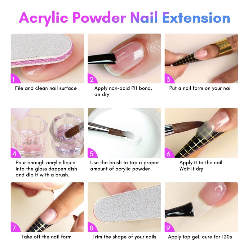 SAVILAND Acrylic Nail Kit with Drill: Professional Nails Kit Acrylic