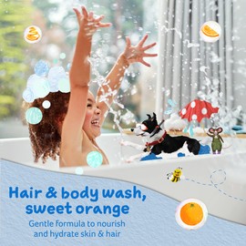 Childs Farm | Kids Hair & Body Wash 500ml | Organic Sweet Orange | Gently Cleanses | Suitable for Dry, Sensitive & Eczema-prone Skin