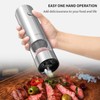 CIRCLE JOY Electric Salt and Pepper Grinder Set Stainless Steel