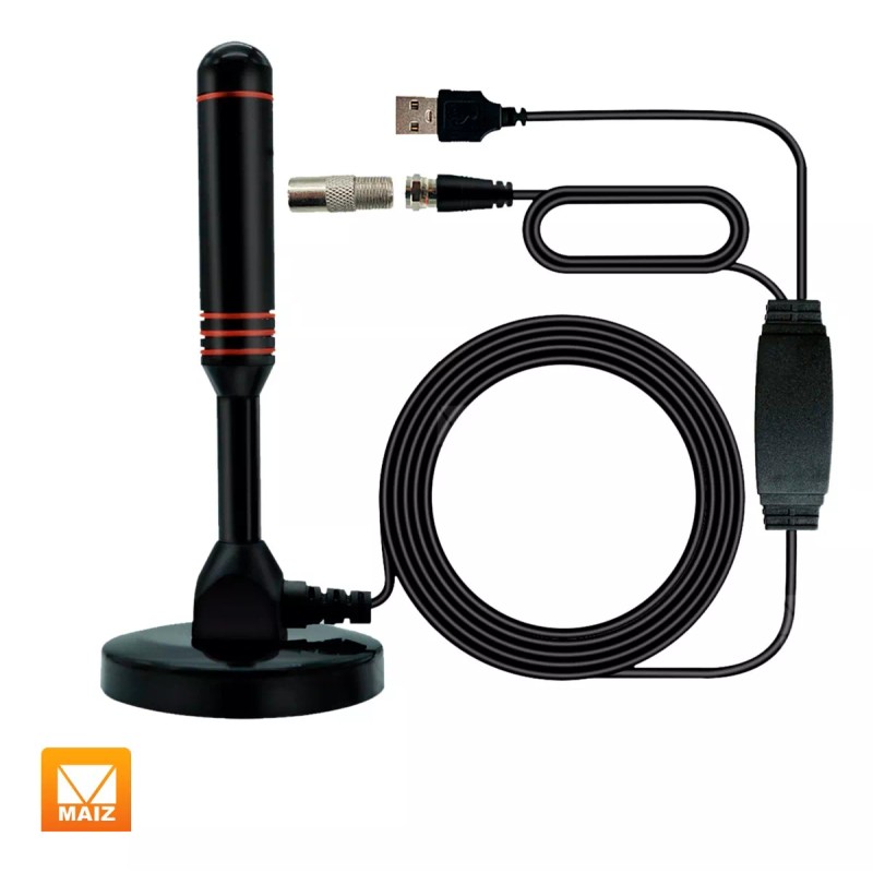 Maíz Antena Digital Tv Interior Exterior Alta Definicion Hdtv Usb