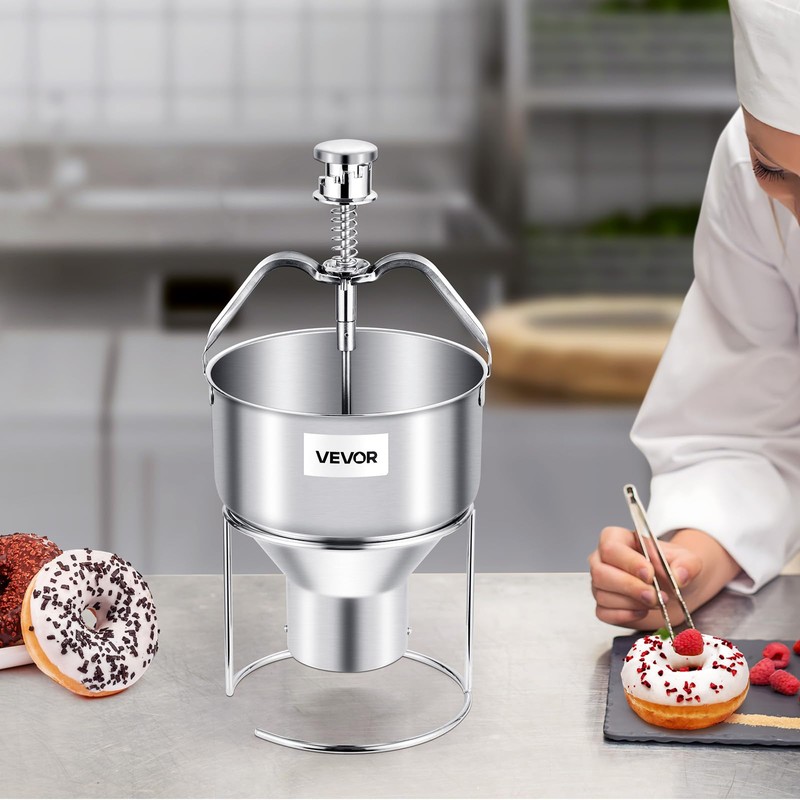 VEVOR Donut Depositor, Large Capacity Manual Donuts Dropper, 304 Stainless
