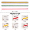 1 PCS Architectural Triangular Scale Ruler Metric Standard 300mm for