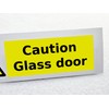 Caution Glass Door Warning Sticker Waterproof Outdoor Vinyl Sticker 150