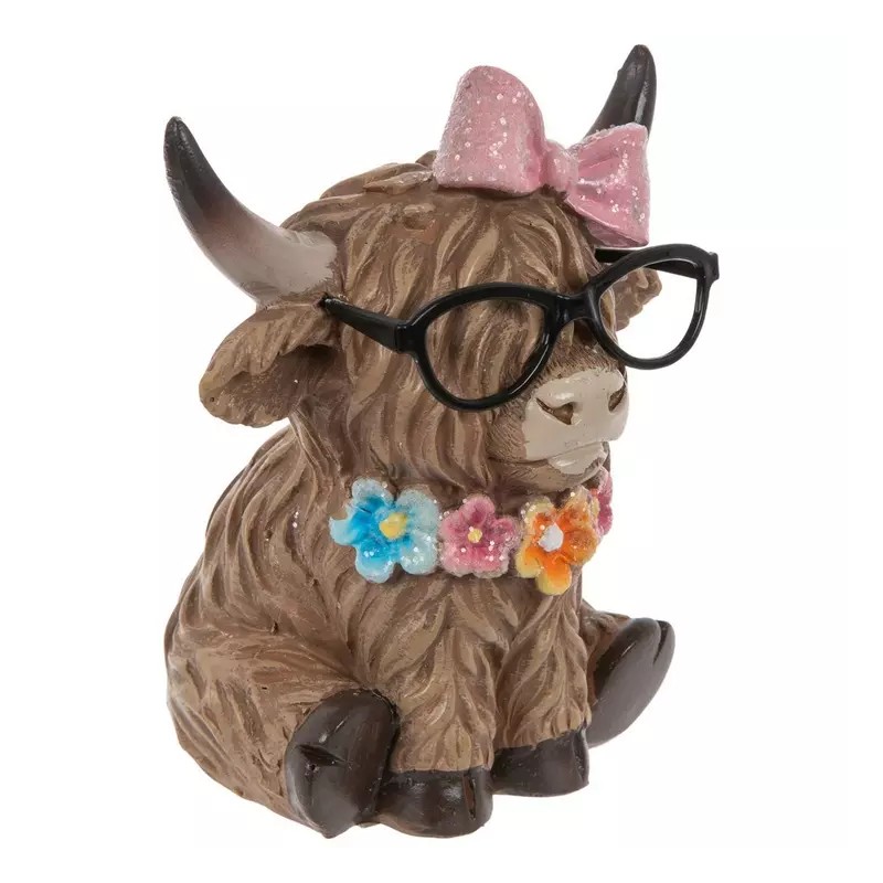 Hobby Lobby HL Easter Decor - Resin Scottish Highland Cow