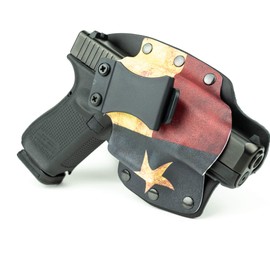 Infused Kydex USA Texas Flag IWB Hybrid Concealed Carry Holster (Right-Hand, for HK P30)