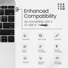 PORTENTUM USB c to USB Adaptor - 480 MB Speed