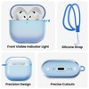 ORNARTO For AirPods 4 Case 2024 with Glitter Colour Overflow,