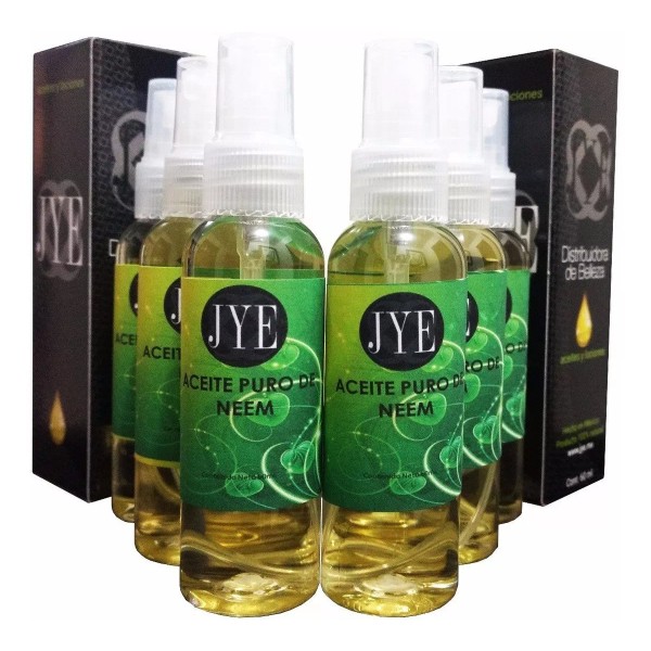 JYE 6 Botellas De Aceite Neem Natural Jye Puro 360